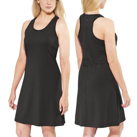 COLUMBIA Saturday Trail II Knit Dress Size Medium Black - Picture 1 of 8